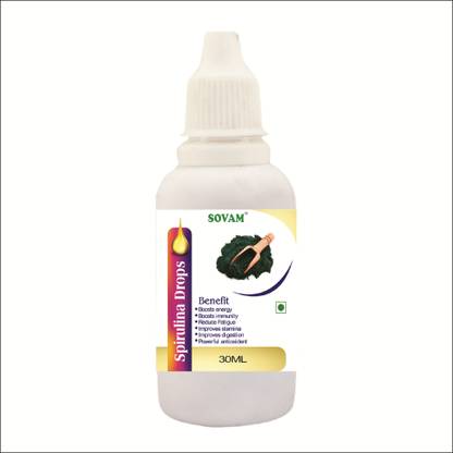 SOVAM Spirulina Drops For Boots Energy | Improves Stamina | Improves Digestion