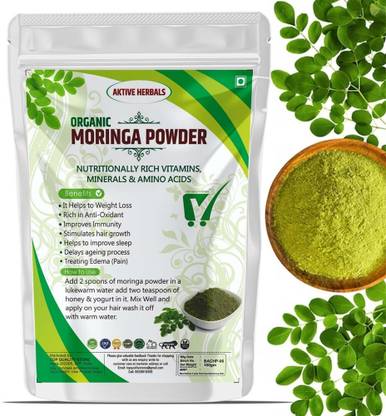 AktiveHerbals Moringa Powder (Superfood) (100% Pure & Natural)