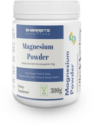 SHARRETS Natural Marin Magnesium Supplements 300g - 340 mg / Serving For Bone, Nerve, Heart