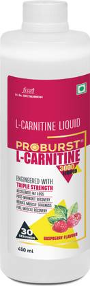 PROBURST L Carnitine Liquid Supplement for fat loss with 3000mg Raspberry