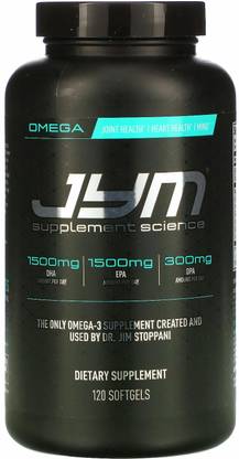 JYM Supplement Science Omega-3, 120 Softgels