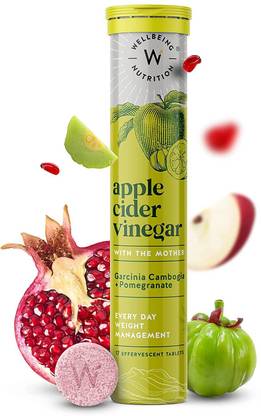 Wellbeing Nutrition Apple Cider Vinegar with the Mother and Garcinia Cambogia ,Pomegranate