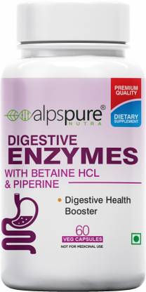 ALPSPURE Digestive Enzymes Supplement Multi-Enzyme Complex For Better Digestive Support