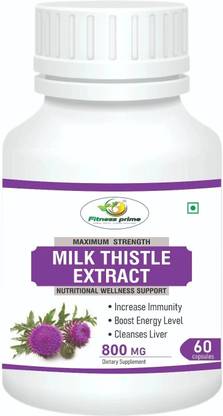 Fitness Prime Milk Thistle Capsules for Liver Function (Pack of 1)  (60 Capsules)