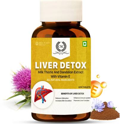 CSC Liver Detox With Milk Thistle, Vitamin E, Amla and Dandelion extract