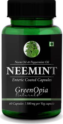 GreenOpia Neemint Enteric Coated Capsules 500 mg