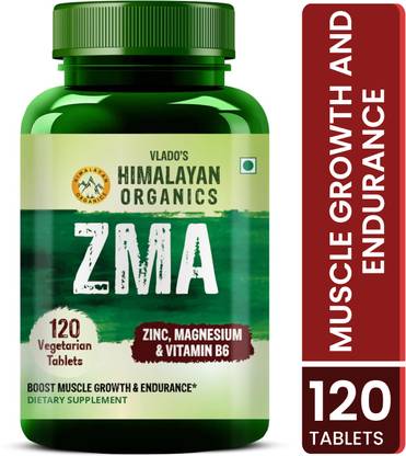 Vlado's Himalayan Organics ZMA (Zinc, Magnesium Aspartate) Nighttime Supplement - 120 Veg Tablets