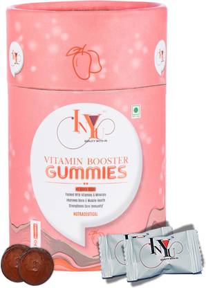 INYU Vitamin Booster Gummies for Women & Men | 30 Days Pack | Sugar-Free Gummies
