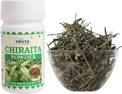 SANSU HEALTH CARE Chirata Powder| Enicostemma Littorale | Swertia Chiraita | Bitter Stick |