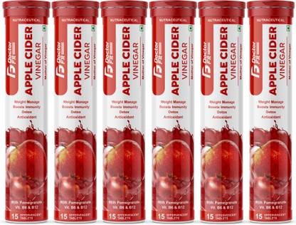 DOCTORFIT Apple Cider Vinegar With Mother For Weight Loss Effervescent Tablet Vinegar