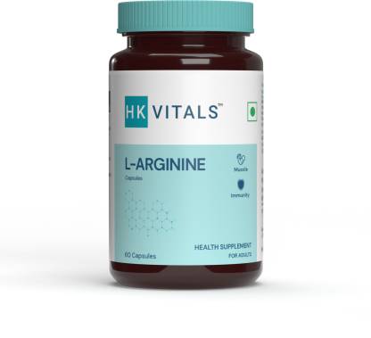HEALTHKART L Arginine pre-workout capsules -500mg , 60 capsules