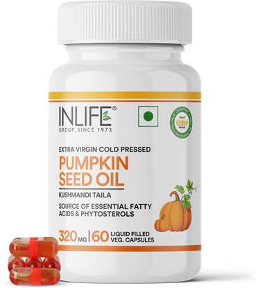 INLIFE Pumpkin Seed Oil | Plant-Based Phytosterols|Prostate Health Support & Immunity