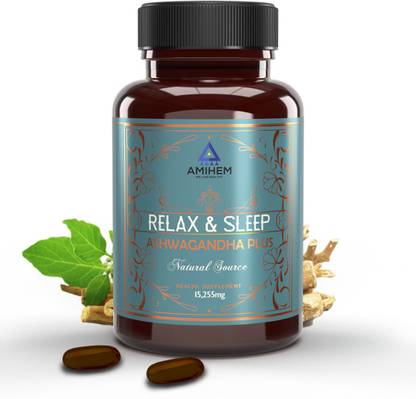 AMIHEM Ashwagandha Root Extract with Vitamin E and B6