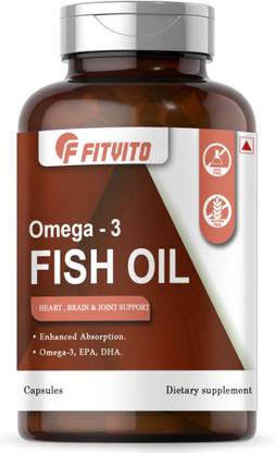 Fitvito Fish Oil (Triple Strength) With 1000Mg Omega 3 (H101)