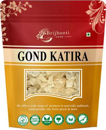 BrijBooti Gond Katira Pure Edible | Tragacanth | Keep body cool | Dried Gum | 100% Natural