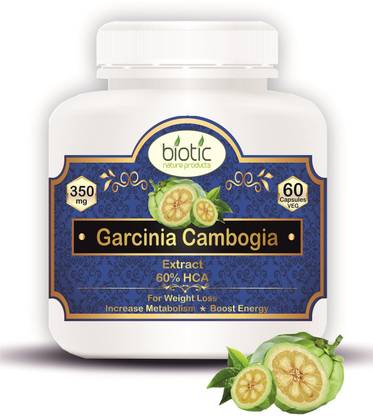 biotic Garcinia Cambogia Capsules ( 65% HCA ) Extract for Weight Managament - 60 Capsules