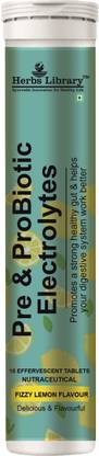 Herbs Library Pre & Pro Biotic Electrolytes Tablet for Weight Loss (15 Tablets) Pack of 1