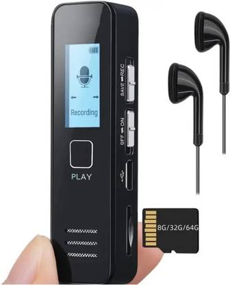 favone Mini Digital Voice Recorder with Voice Activated, Built in Speaker 8 GB 256 MB Voice Recorder