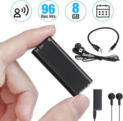 SNARIOVSN Mini Spy Device – 8GB Audio Recording Storage 8 GB Voice Recorder