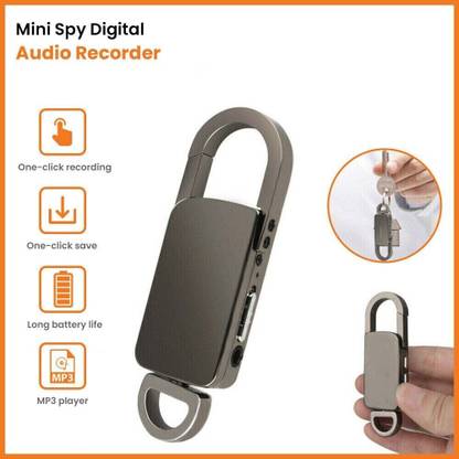 AVOIHS Smallest Size Mini Digital Voice Audio Recorder Device Spy HD Hidden Dictaphone 8 GB Voice Recorder