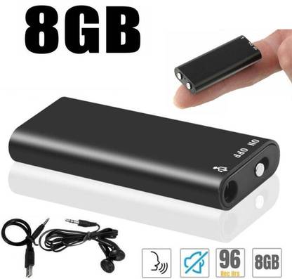 Ervmtech Spy HD Hidden Digital 8GB Voice Audio Recorder Device Small Size Mini Portable 8 GB Voice Recorder