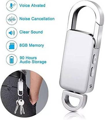 Pelupa Voice Recorder Keychain Hidden 8GB USB Sound Audio Digital Recording Device 0.5V 8 GB Voice Recorder