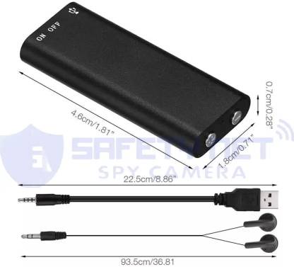 PERAMISYM Tiny USB Voice Recorder – Hidden Spy Device 8GB 8 GB Voice Recorder