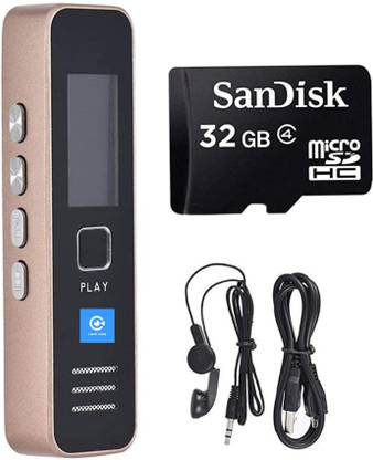 lookcam Digital Voice Recorder with 32 GB Memory, Voice Activated, Built in Speaker 32 GB Voice Recorder