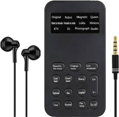 FREDI HD PLUS Phone Multi Voice Changer, Portable Mini Voice Changer For Calling Device NA Voice Recorder