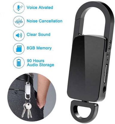 Bzrqx Digital Voice Audio Recorder Device Small Size Mini Portable Spy HD Hidden Micro 8 GB Voice Recorder
