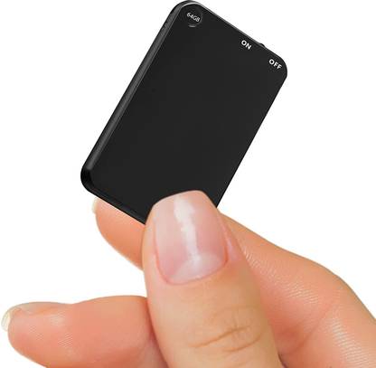 AIGO DGTL Slim Voice Activated Audio Recorder 64GB Inbuilt Memory with 30 Hrs Battery Time 32 GB Voice Recorder