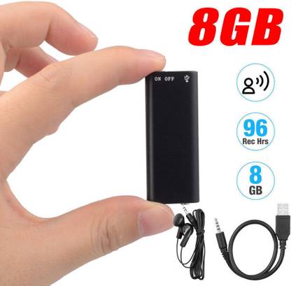 SIOVS Spy HD Hidden Digital Voice Audio Sound Recorder Device Small Size Mini Portable 8 GB Voice Recorder