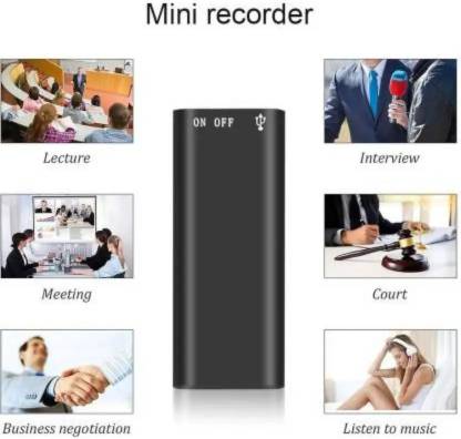 PERAMISYM Hidden Mic Voice Recorder – 8GB Memory, Portable 8 GB Voice Recorder