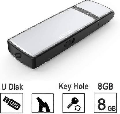 SIOVS Spy 4K Audio Voice Recorder Small Digital Audio Activated Portable Recording 8 GB Voice Recorder