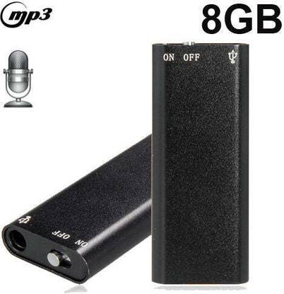 SIOVS Spy Audio Voice Recorder Small Size Digital Audio Recording Device Mp3 Player 8 GB Voice Recorder