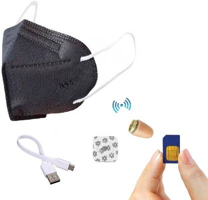 SPYTECTIFY Spy Gsm Mask With Nano Earpiece Invisible Bluetooth For Two Way Communication NA Voice Recorder