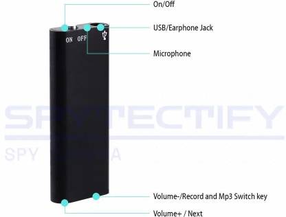 PERAMISYM 8GB Voice Capture Tool – USB Rechargeable Spy Device 8 GB Voice Recorder