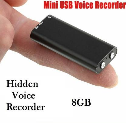 AVOIHS Small Size Mini Pocket Hidden Voice Audio Recorder Professional Sound Recorder 8 GB Voice Recorder