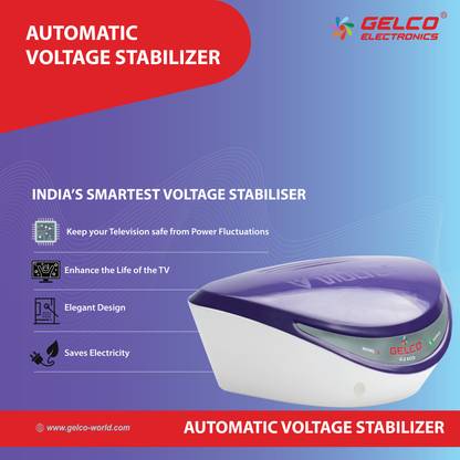 GELCO Automatic Voltage Stabilizer for smart and led tv up to 43inch Voltage Stabilizer