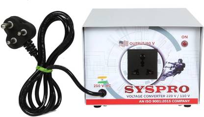 Syspro Ranger 220V to 110V Voltage Converter Step Down Converter (2000w) for US appliances Used in India VOLTAGE CONVERTER