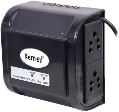 kemei Mini Crystal Supreme TV Stabilizer TV Stabilizer for up to 82 cm (32") Smart/LED TV + Set Top Box