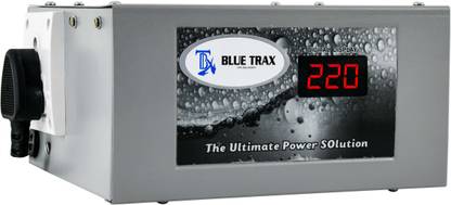 BLUE TRAX Table Top Copper Automatic Digital 0.5 KVA Heavy-Duty 500W, 130V-280V Voltage Stabilizer