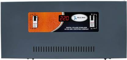 BLUE TRAX Copper Table Top Mainline Digital Stabilizer for Home (15 KVA 12000W 130V_300V) Voltage Stabilizer