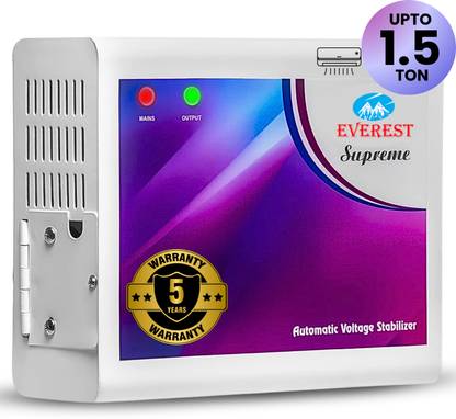 एवरेस्ट 4 KVA Supreme Attractive Design Used For 1.5 Ton AC(Input : 160 V to 270 V) वोल्टेज स्टेबलाइजर