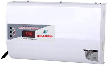 SHIELDGUARD 5 KVA Digital High Pro Stabilizer for Washing Machine, Treadmill, Microwave Oven Voltage Stabilizer