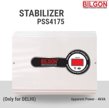BILGON PSS4175 Automatic Voltage Digital Display 4 kVA Power 175-270V Wall Mounted AC Voltage Stabilizer (Only For Delhi)