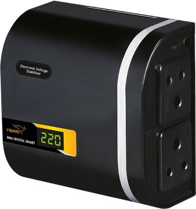 V-Guard Mini Crystal Smart TV Voltage Stabilizer for 82 cm (32) TV+Set topbox (Working Range: 90-290V; 1.3 A)