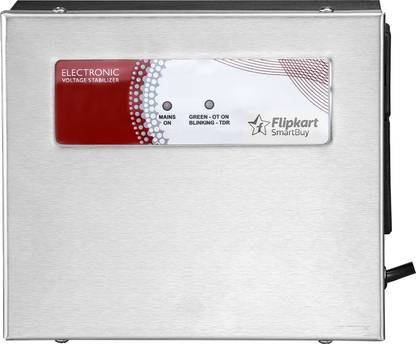 Flipkart SmartBuy Crystal Stabilizer for LED TV Upto 63inch+ Set Topbox Working Range 90V-300V Voltage Stabilizer for LED TV Upto 65inch+ Set Topbox