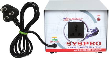 Syspro Ranger 220V to 110V Voltage Converter Step Down Converter (300 W) for US appliances Used in India VOLTAGE CONVERTER