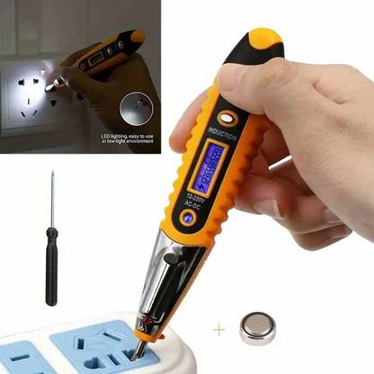 NITYA 12V-220V DC & AC Voltage Detector Pen - Digital Voltage Tester